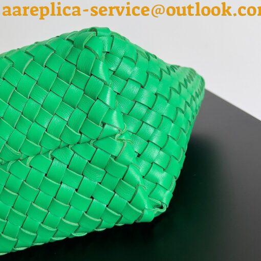 Replica Bottega Veneta Cabat Mini Bag In Green Intrecciato Lambskin 5