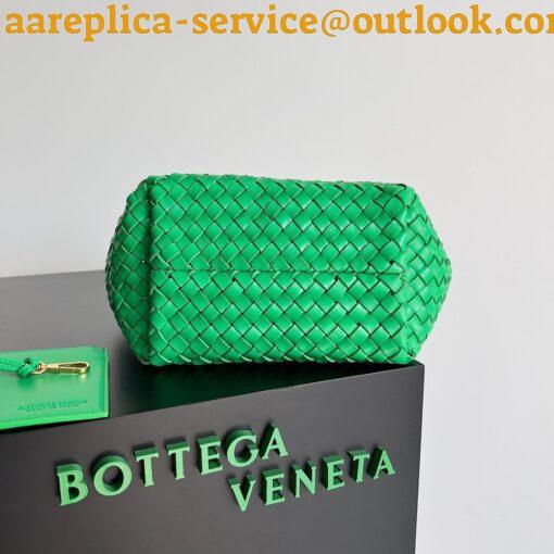 Replica Bottega Veneta Cabat Mini Bag In Green Intrecciato Lambskin 7