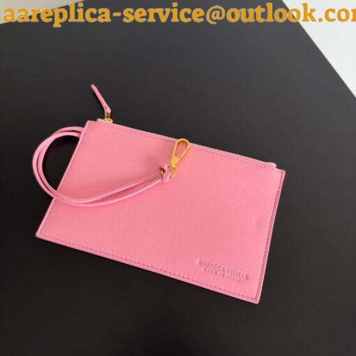 Replica Bottega Veneta Cabat Mini Bag In Pink Intrecciato Lambskin 7