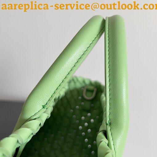 Replica Bottega Veneta Cabat Mini Bag In Pistachio Intrecciato Lambskin 5