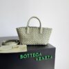 Replica Bottega Veneta Cabat Mini Bag In White Intrecciato Lambskin 12