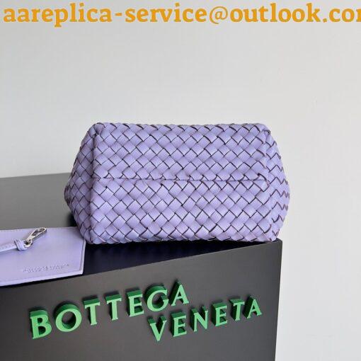 Replica Bottega Veneta Cabat Mini Bag In Wisteria Intrecciato Lambskin 6