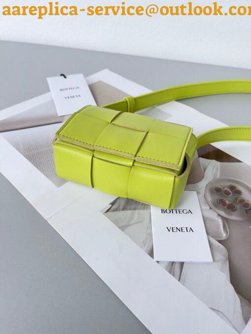 Replica Bottega Veneta Candy Cassette Bag In Acid Kiwi Lambskin 16