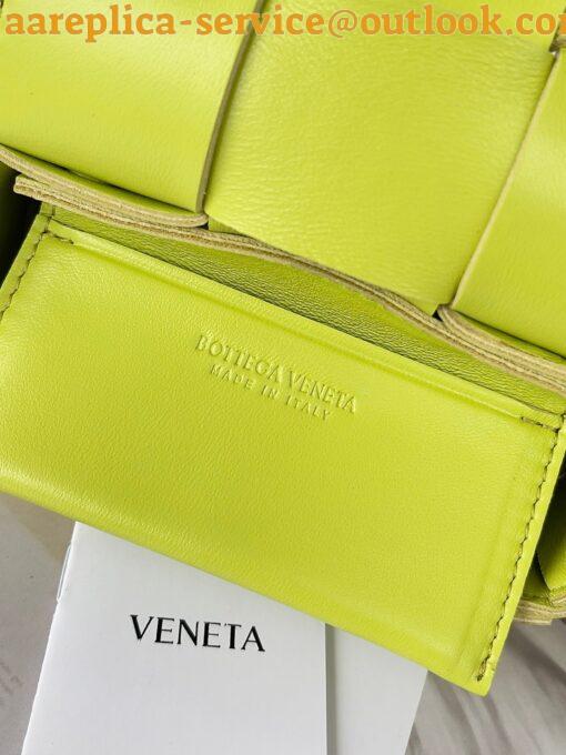 Replica Bottega Veneta Candy Cassette Bag In Acid Kiwi Lambskin 21