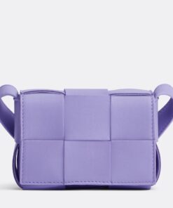 Replica Bottega Veneta Candy Cassette Bag In Wisteria Lambskin