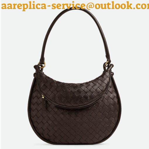 Replica Bottega Veneta Gemelli Medium Bag in Fondant Intrecciato Lambskin