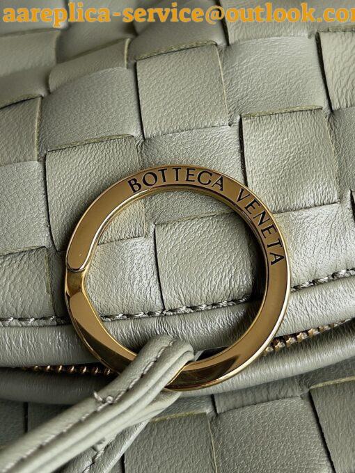 Replica Bottega Veneta Gemelli Medium Bag in Travertine Intrecciato Lambskin 19