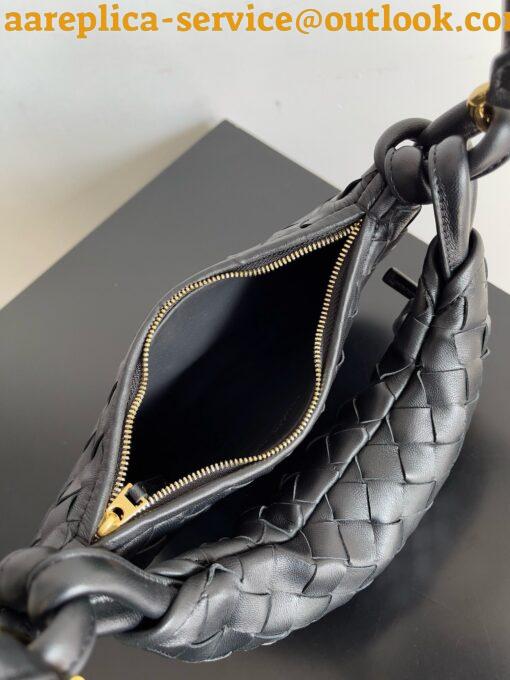 Replica Bottega Veneta Gemelli Small Bag in Black Intrecciato Lambskin 18