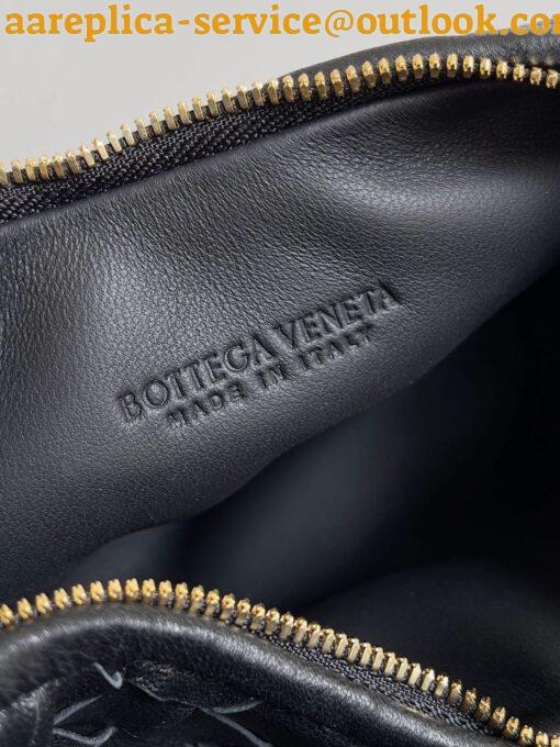 Replica Bottega Veneta Gemelli Small Bag in Black Intrecciato Lambskin 21