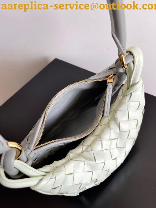 Replica Bottega Veneta Gemelli Small Bag in Grey/Glacier Intrecciato Lambskin 4