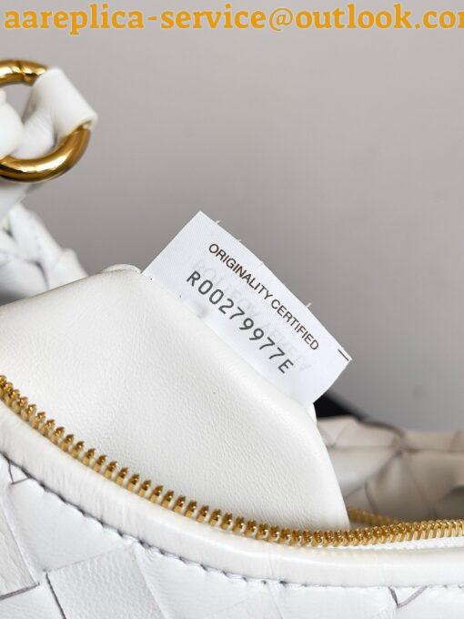 Replica Bottega Veneta Gemelli Small Bag in White Intrecciato Lambskin 16