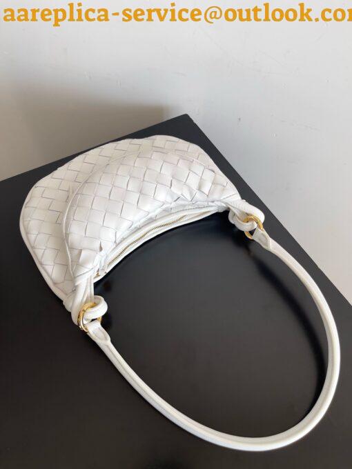 Replica Bottega Veneta Gemelli Small Bag in White Intrecciato Lambskin 17