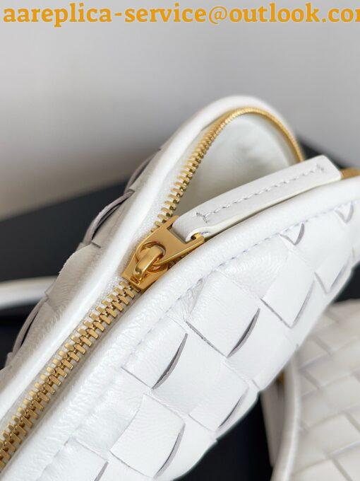 Replica Bottega Veneta Gemelli Small Bag in White Intrecciato Lambskin 19