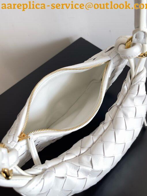 Replica Bottega Veneta Gemelli Small Bag in White Intrecciato Lambskin 21