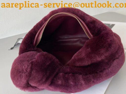 Replica Bottega Veneta Jodie Mini Bag In Mystic Shearling 7