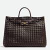 Replica Bottega Veneta Large Andiamo bag In Black Intrecciato Lambskin 13