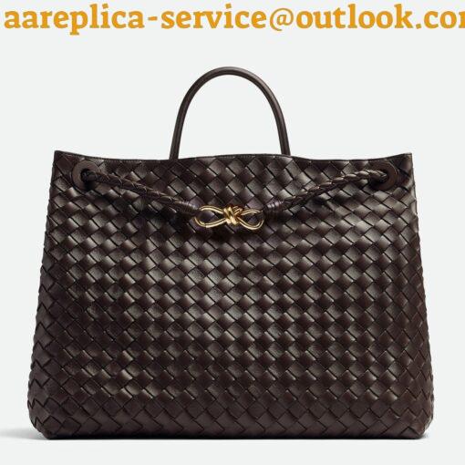 Replica Bottega Veneta Large Andiamo bag In Fondant Intrecciato Lambskin