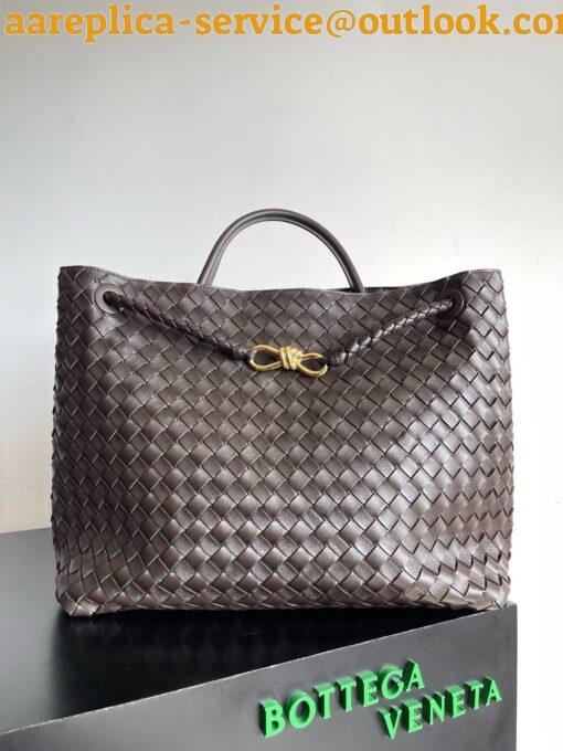 Replica Bottega Veneta Large Andiamo bag In Fondant Intrecciato Lambskin 5