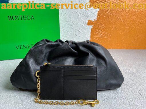 Replica Bottega Veneta Large Pouch Clutch Bag In Black Calfskin 3