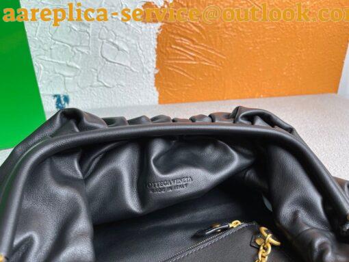 Replica Bottega Veneta Large Pouch Clutch Bag In Black Calfskin 7