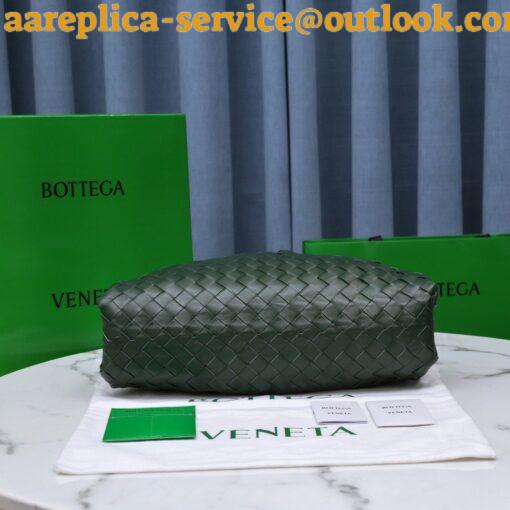 Replica Bottega Veneta Large Pouch Clutch Bag In Raintree Intrecciato Lambskin 7