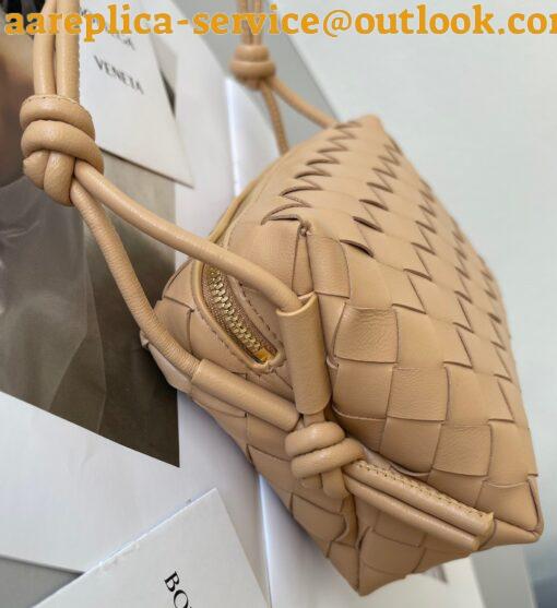 Replica Bottega Veneta Loop Mini Bag In Almond Intrecciato Lambskin 6