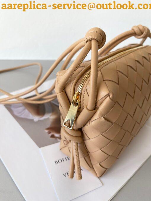 Replica Bottega Veneta Loop Mini Bag In Almond Intrecciato Lambskin 8