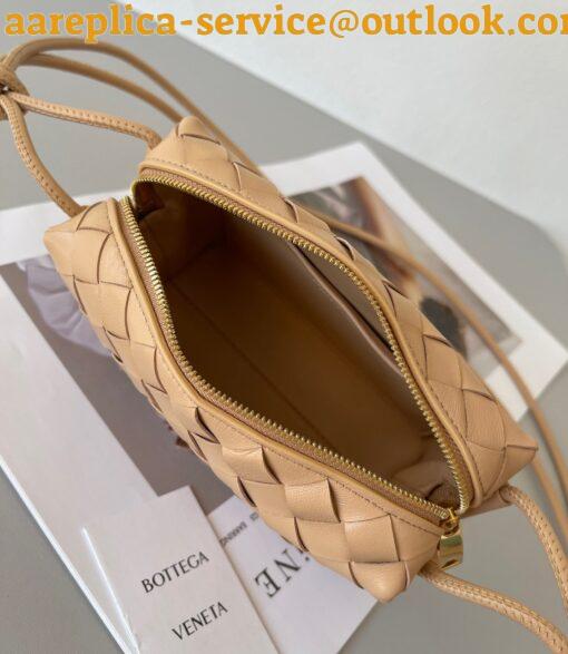 Replica Bottega Veneta Loop Mini Bag In Almond Intrecciato Lambskin 9