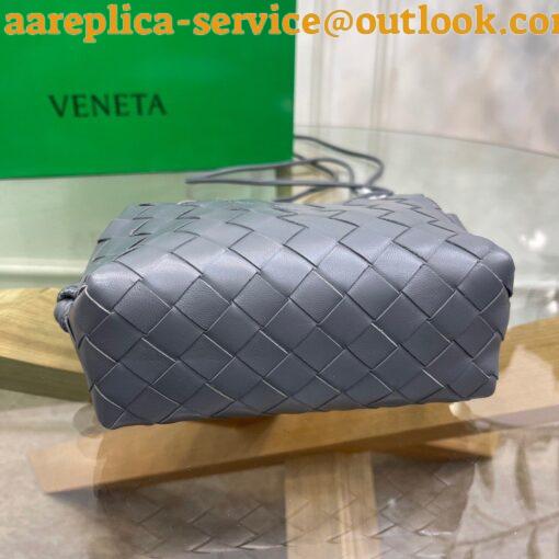 Replica Bottega Veneta Loop Mini Bag In Grey Intrecciato Lambskin 11