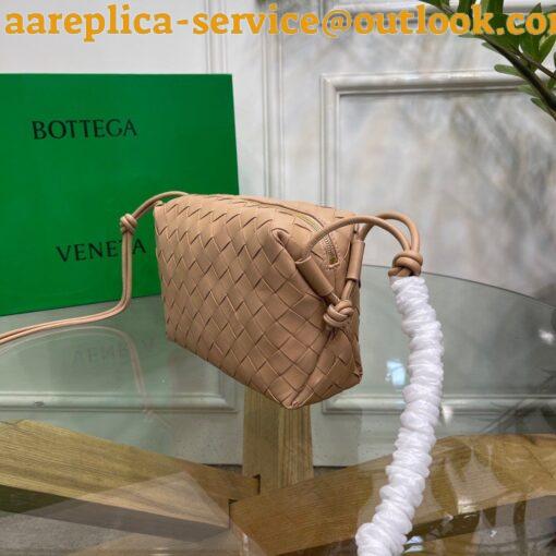 Replica Bottega Veneta Loop Small Bag In Almond Intrecciato Lambskin 4