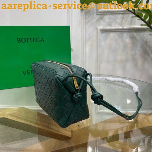 Replica Bottega Veneta Loop Small Bag In Raintree Intrecciato Lambskin 3