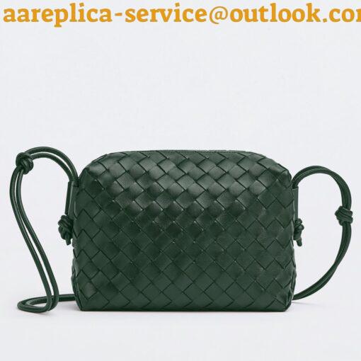 Replica Bottega Veneta Loop Small Bag In Raintree Intrecciato Lambskin 11