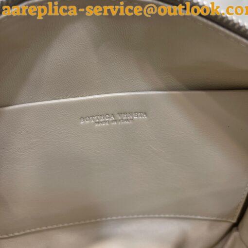 Replica Bottega Veneta Loop Small Bag In Silver Intrecciato Lambskin 8