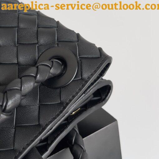 Replica Bottega Veneta Medium Andiamo Bag In Black Intrecciato Lambskin 8