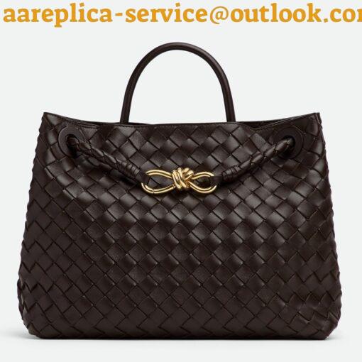 Replica Bottega Veneta Medium Andiamo Bag In Fondant Intrecciato Lambskin 4