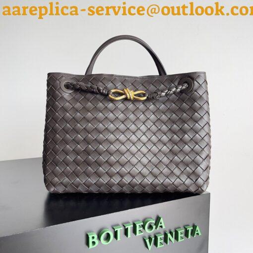 Replica Bottega Veneta Medium Andiamo Bag In Fondant Intrecciato Lambskin 6