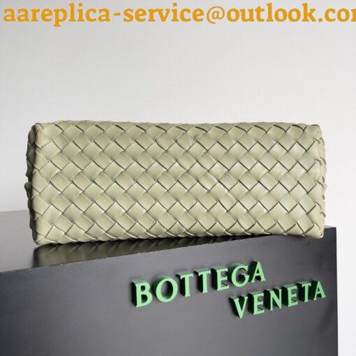 Replica Bottega Veneta Medium Andiamo Bag In Travertine Intrecciato Lambskin 8