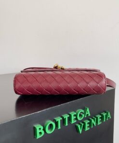 Replica Bottega Veneta Mini Andiamo Cross-Body Bag in Barolo Intrecciato Lambskin 2