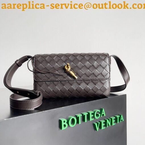 Replica Bottega Veneta Mini Andiamo Cross-Body Bag in Fondant Intrecciato Lambskin 7