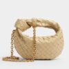 Replica Bottega Veneta BV Jodie Teen Bag In Travertine Intrecciato Lambskin 13