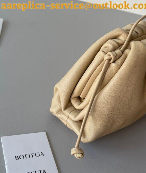 Replica Bottega Veneta Mini Pouch with Strap in Almond Calfskin 5