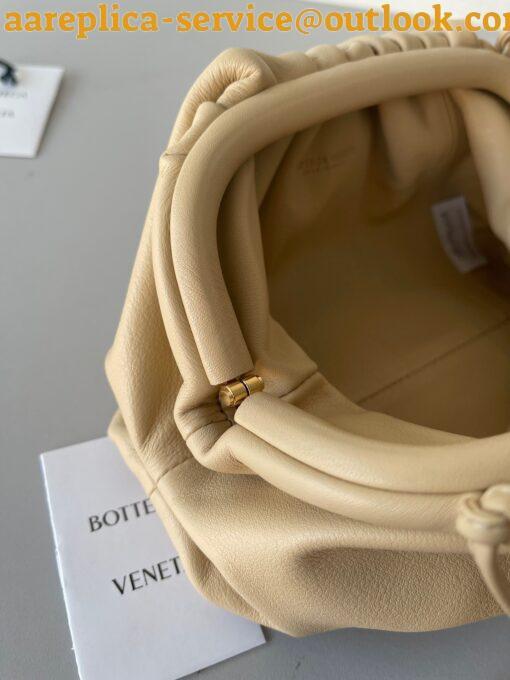 Replica Bottega Veneta Mini Pouch with Strap in Almond Calfskin 11