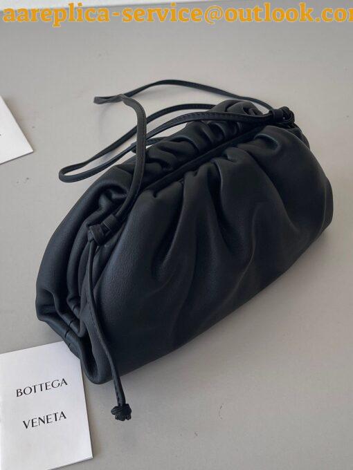 Replica Bottega Veneta Mini Pouch with Strap in Black Calfskin 9