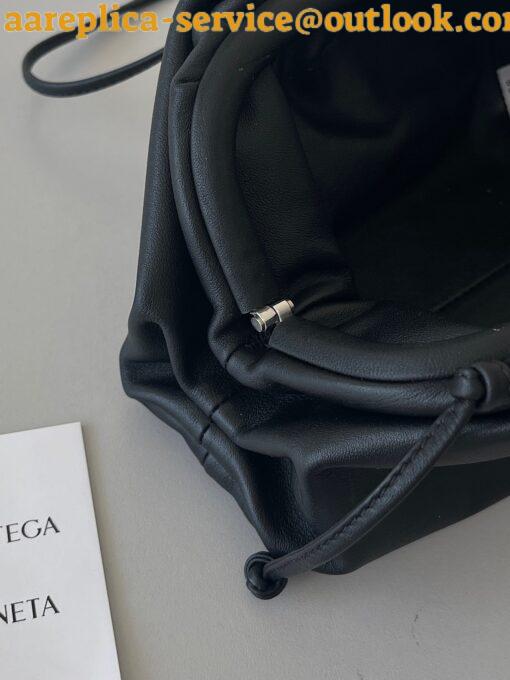 Replica Bottega Veneta Mini Pouch with Strap in Black Calfskin 11