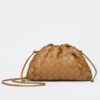 Replica Bottega Veneta Mini Pouch with Strap in Thunder Intrecciato Lambskin 12