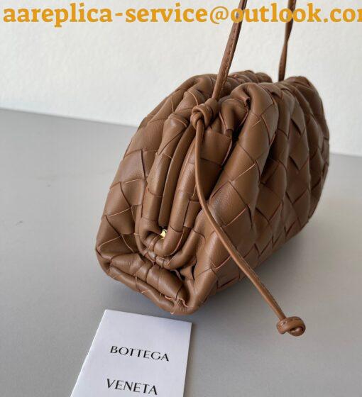 Replica Bottega Veneta Mini Pouch with Strap in Caramel Intrecciato Lambskin 5