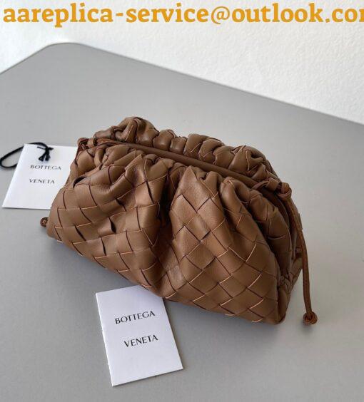 Replica Bottega Veneta Mini Pouch with Strap in Caramel Intrecciato Lambskin 6