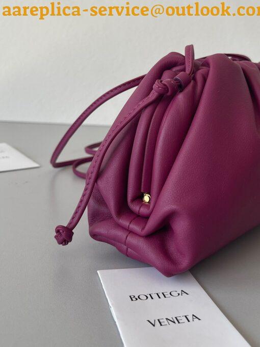 Replica Bottega Veneta Mini Pouch with Strap in Cinnabar Calfskin 2