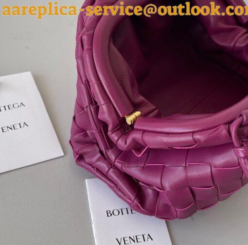 Replica Bottega Veneta Mini Pouch with Strap in Cinnabar Intrecciato Lambskin 7