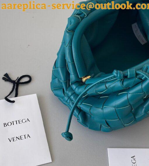 Replica Bottega Veneta Mini Pouch with Strap in Mallard Intrecciato Lambskin 4